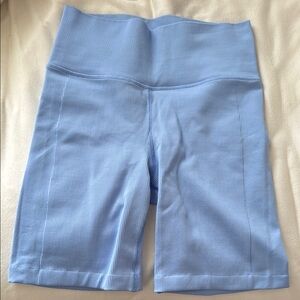 blue athleta biker shorts